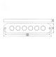 Surface mount underwater marine light blue- 90W -WKU-90B - AZLED